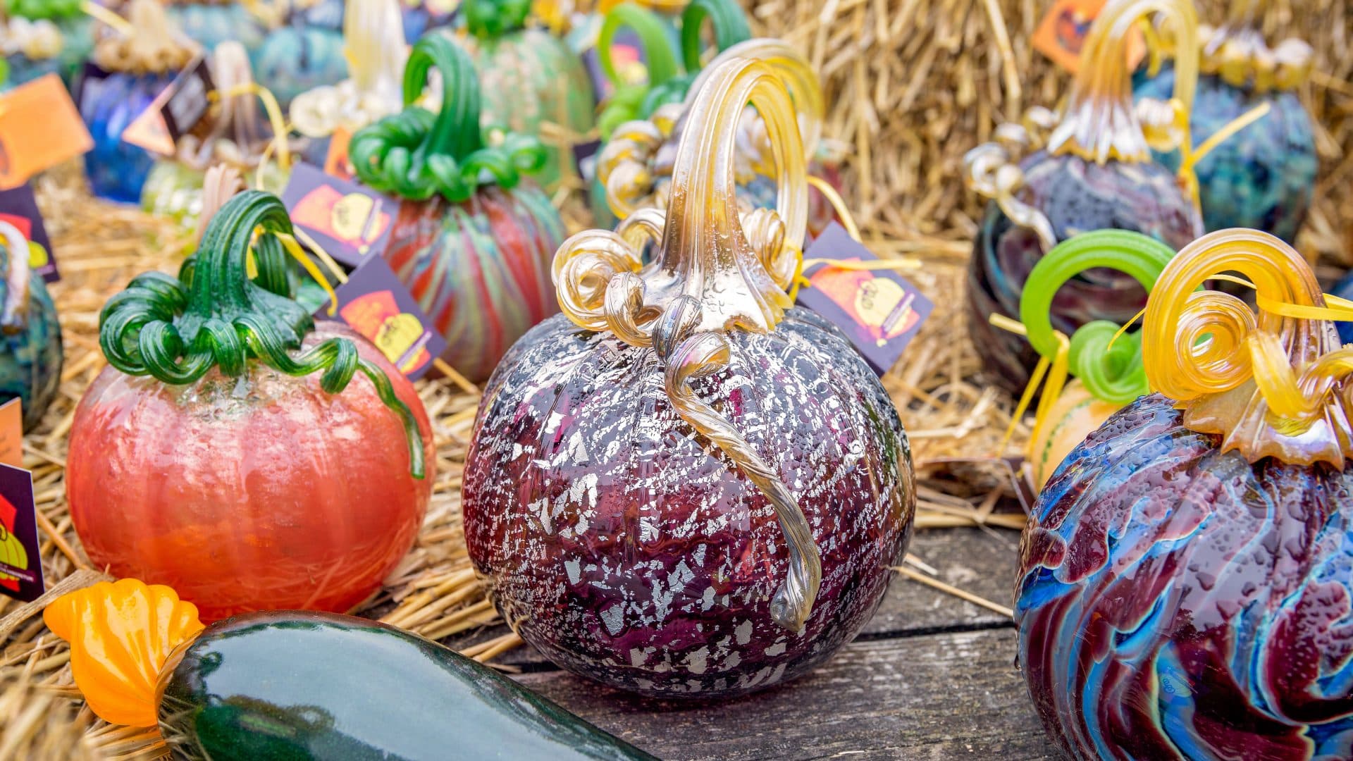 Colorful Glass Pumpkins