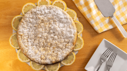 Lemon Crumble Breakfast Cake