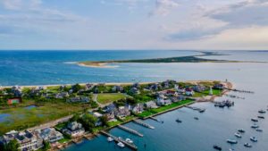 Nantucket Aerial view of the island 