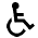 handicap accessible wheelchair icon